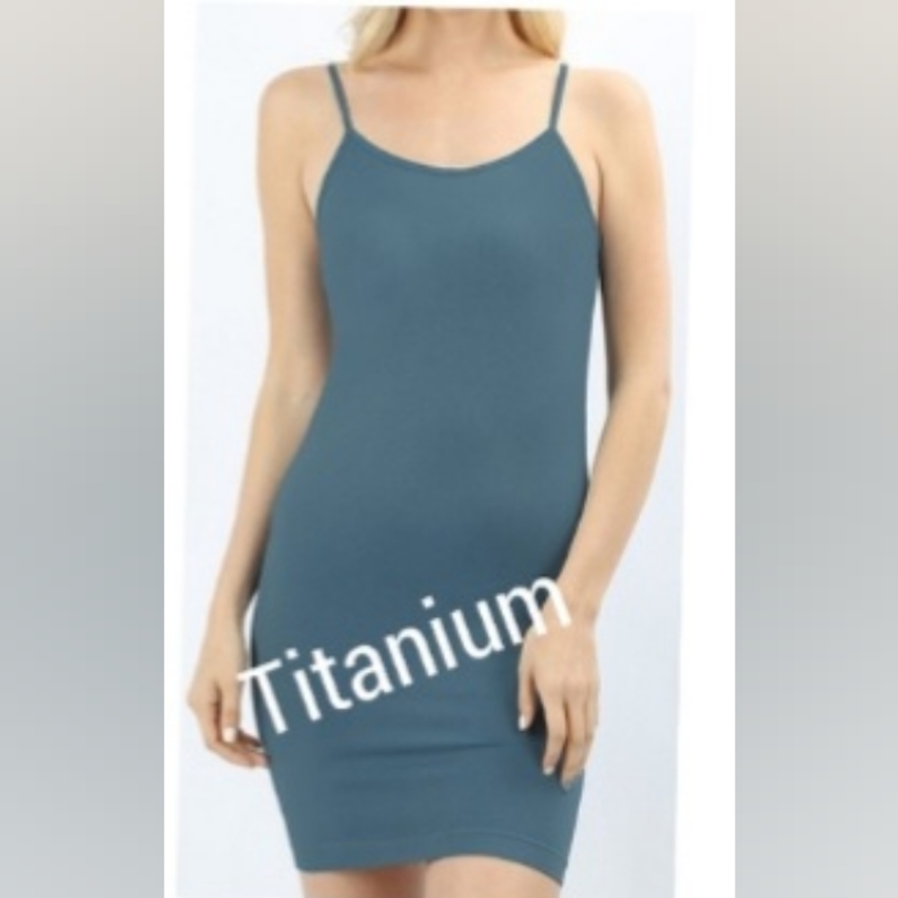 Zenana Outfitters Longline Layering Bodycon Tank Slip Dress NWOT
